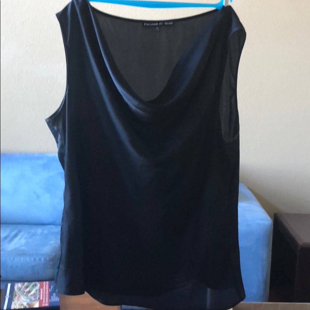 Black blouse - see thru in back